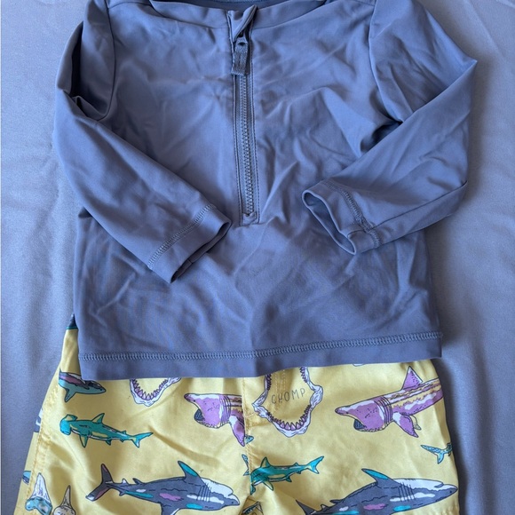 Simple Other - Simple Joys Yellow Shark Print Swim Shorts